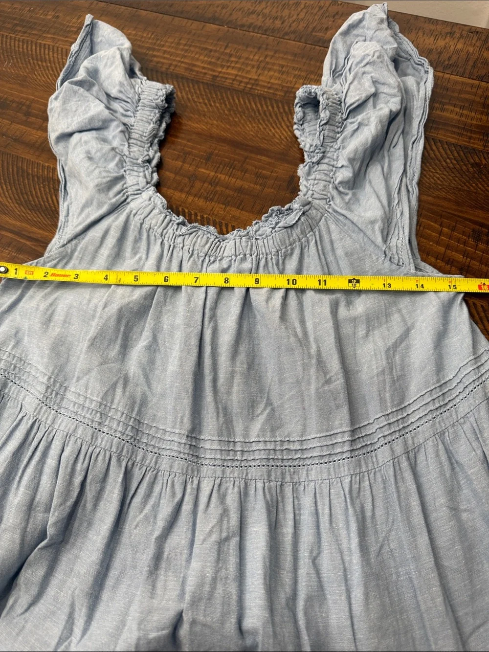 THE GREAT. Nightingale Smocked Tiered Midi Dress - Picture 10 of 10